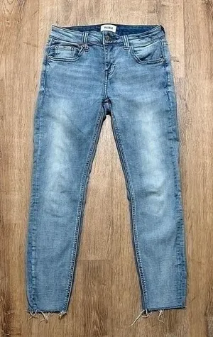 Pistola | Women's Arielle Light Wash Skinny Scissor Cut Raw Hem Jeans,‎ Size 25 thumbnail 1