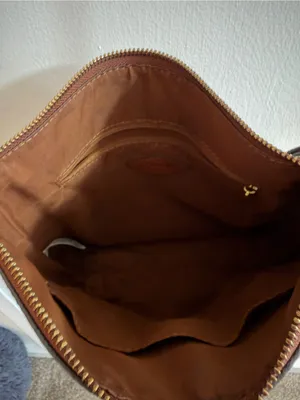 Fossil Brown Leather Crossbody Bag thumbnail 4