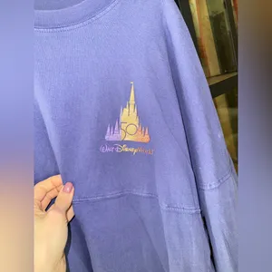 Walt Disney World 50th Anniversary Spirit Jersey tee pullover LongSleeve glitter thumbnail 5