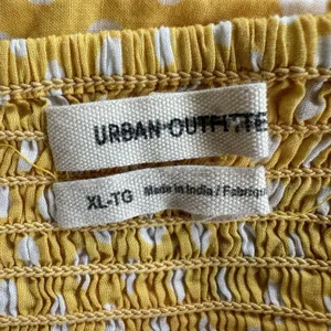 Urban Outfitters Polka Dot Retro Cut Out Crop Top Yellow XL thumbnail 3