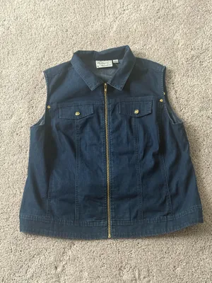 Jean Vest Blue Size L thumbnail 4