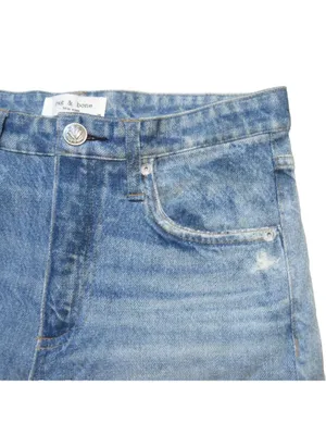 NWT rag & bone Miramar Sofie in Raily Wide Leg Photo Print Faux Jean Pants 33 thumbnail 7