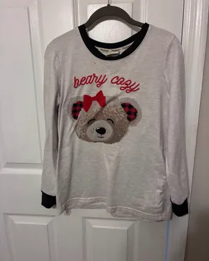 Dearfoams Beary Cozy Adult Pajama Set thumbnail 5