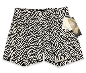 89th + Madison | Zebra Stretch Shorts Black Size 6 thumbnail 1