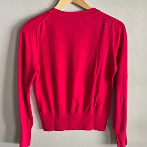 Banana Republic Y2K Hot Pink Fitted Button Cardigan Sweater Small thumbnail 7