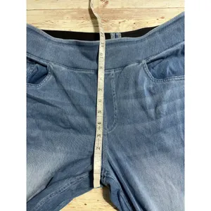 Halara Flex High Waisted Wide Leg Jeans Size XL Blue Stretch Denim thumbnail 6