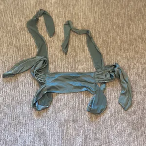Top chic wrap around olive top Green thumbnail 2
