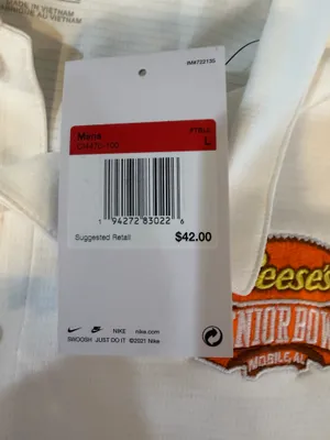 Nike Reese Senior Bowl White Polo Size L thumbnail 5