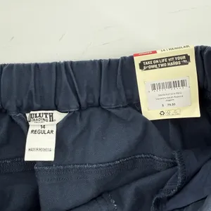 Duluth Reserve Joggers Navy Blue Women 14 Reg High Rise‎ Cargo Pants Pockets New thumbnail 3