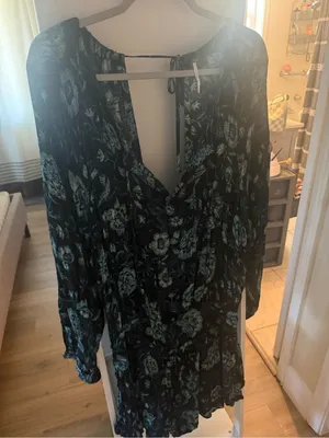 Free people dance till dawn floral romper thumbnail 3