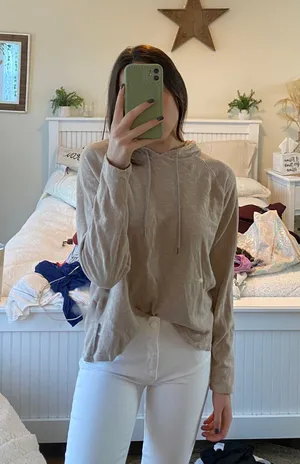 Tan Hoodie Size M thumbnail 1