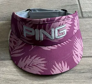 Ping Purple and Pink Leaf Pattern Visor thumbnail 1