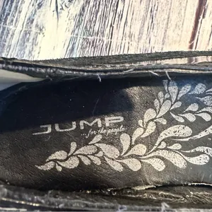 Jump Shiny Black Wedge Shoes Size 8 thumbnail 5