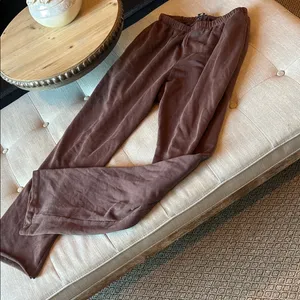 Naked Wardrobe Chocolate Brown Straight Leg Sweats Size Medium thumbnail 6