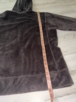 Patagonia Chocolate Brown Plush Fleece Hooded Jacket Size Large thumbnail 6