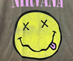 Nirvana Never Mind mineral wash Smiley Face Tshirt size large thumbnail 2