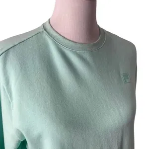 Fila Womens French Terry Crewneck Sweatshirt Size S Pastel Mint Green Pullover thumbnail 5