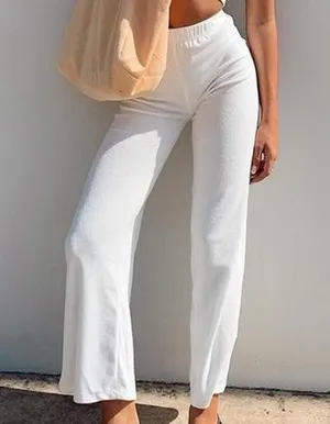Princess Polly White Terry Pants Size 6 thumbnail 4