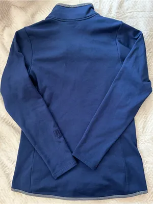Patagonia Women's Navy Full-Zip Utility Fleece Jacket Size Medium thumbnail 3