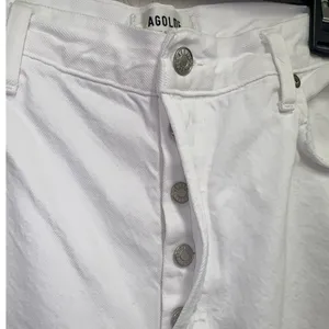 AGOLDE Low Slung Baggy White Organic Cotton‎ Jeans 31 thumbnail 3
