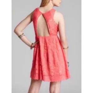 Free People Rocco Lace Mini Dress Size 8 Open Back thumbnail 3