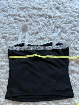 Black Lace-Trim Cami Top thumbnail 4
