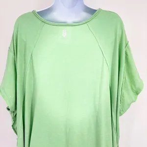 Free People Movement Keep It Casual Tunic‎ Women M Green Oversized Pockets Top thumbnail 9