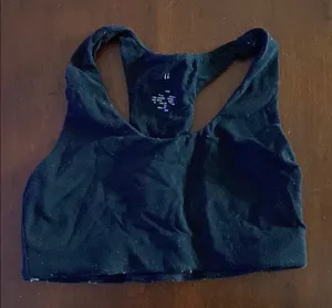 It Black Racerback Sports Bra thumbnail 1