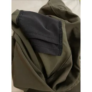 Lululemon On The Fly Crop 23" Dark Olive Green Luxtreme Drawstring Pants Size 8 thumbnail 9