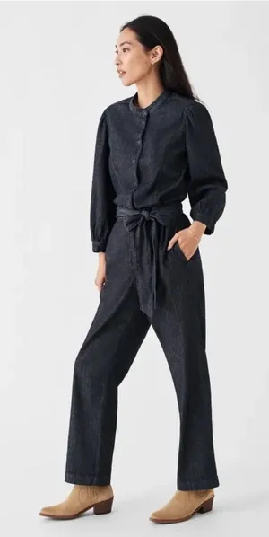 Faherty Charlotte Denim Jumpsuit‎ thumbnail 1