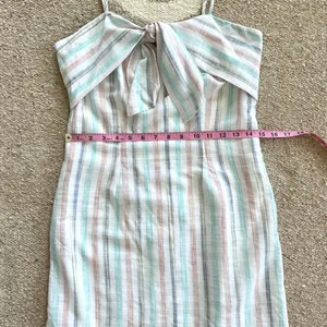 Cupcakes & Cashmere x Revolve Soleil Striped Mini Dress in Optic White Size 4 thumbnail 8