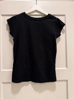 Y2K Bling Kitty Barcelona V-Neck Cap Sleeve Top thumbnail 5