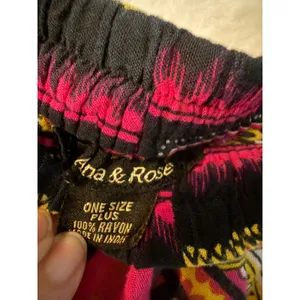 Ana & Rose Dashiki‎ Print Midi Skirt Womens One Size Plus Green Pink Boho Rayon thumbnail 2