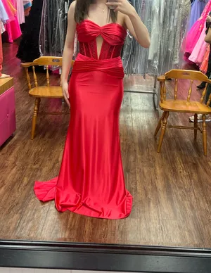 prom dress Red Size 4 thumbnail 2