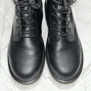 Dr Martens Black Lace Up Combat Boots(Size 5) thumbnail 2