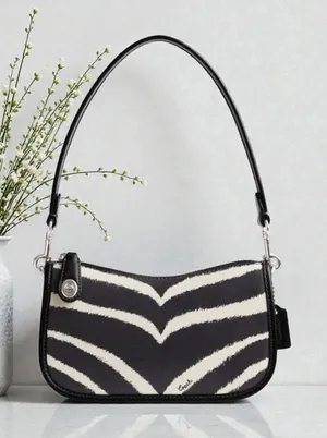 Coach Swinger Bag 20 With Zebra Print CM514 thumbnail 1