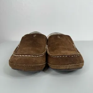 Olukai‎ Women’s Brown Leather Nohea Slippers Size 10 thumbnail 2