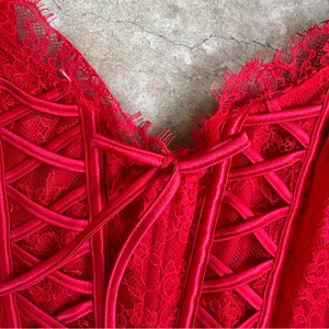 Victoria’s Secret Dream Angels Unlined Lace Up Corset Top size M Medium thumbnail 4