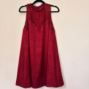 Lulus Wine Red Dress thumbnail 2
