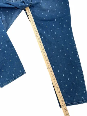 Talbots Anchor-Print Slim Ankle Curvy Jeans thumbnail 10