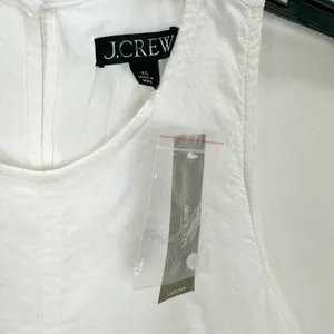 J.Crew Maxine Sailor Stripe Dress Linen A Line White Preppy Retro Resort XS NWT thumbnail 7
