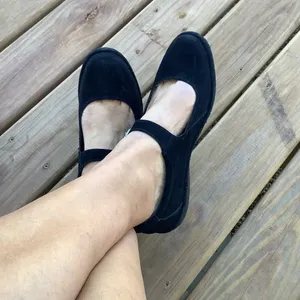 COMFY genuine leather Mary Jane shoes 🦋 Black Size 10 thumbnail 1