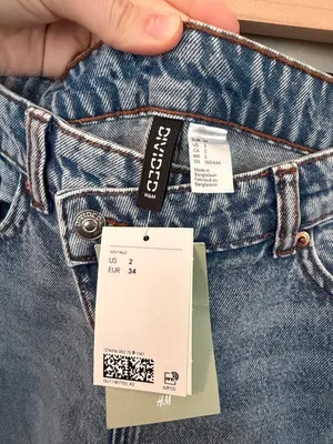 H&M DIVIDED Criss Cross Straight Leg Jeans thumbnail 7