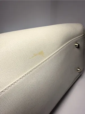 Furla Ivory Saffiano Leather Structured Tote Bag thumbnail 11