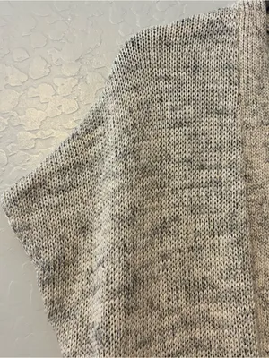 Joie Sona open front fringe hem linen blend open cardigan sweater medium thumbnail 4