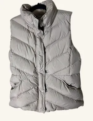 J crew tan quilted vest classic‎ minimalist size Small thumbnail 1