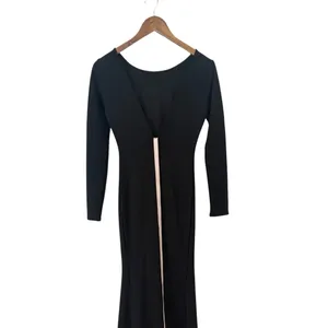 Lulus Wait For Me Black Long Sleeve Maxi Dress size Small NWT thumbnail 5