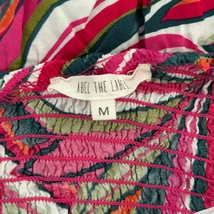 Abel The Label Anthropologie Kelissa One Shoulder Maxi Dress‎ Sz M Multicolor thumbnail 6