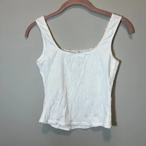 Arianne Lingerie White Floral Jacquard Lace Trim Corset Cami Top Small Canada thumbnail 4