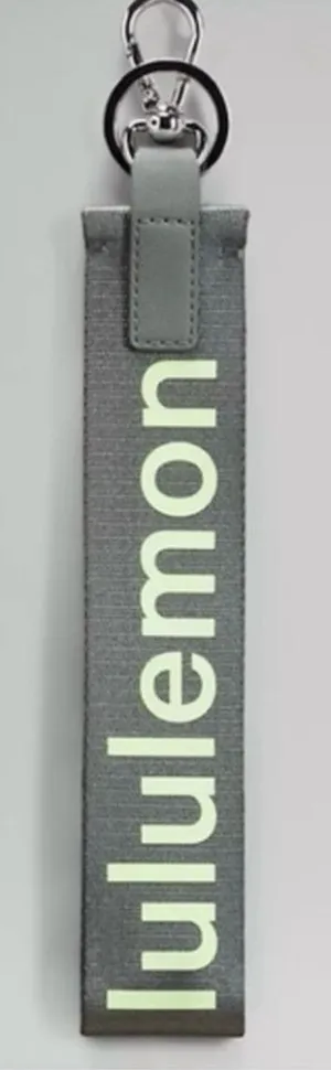 NWT Lululemon Athletica Never Lost Keychain Sage Gray AUTHENTIC‎ Sold Out!!! thumbnail 1
